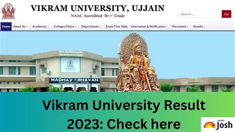 vikramresult|Vikram University Result 2023 OUT at vikramuniv.ac.in: Direct .